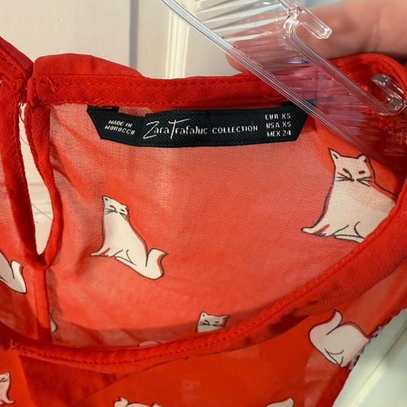 Zara Translucent Cat Collared Tank - Picture 5 of 5
